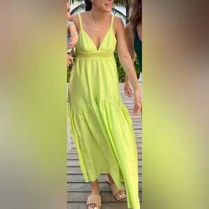 A.L.C maxi dress - yellow - size small